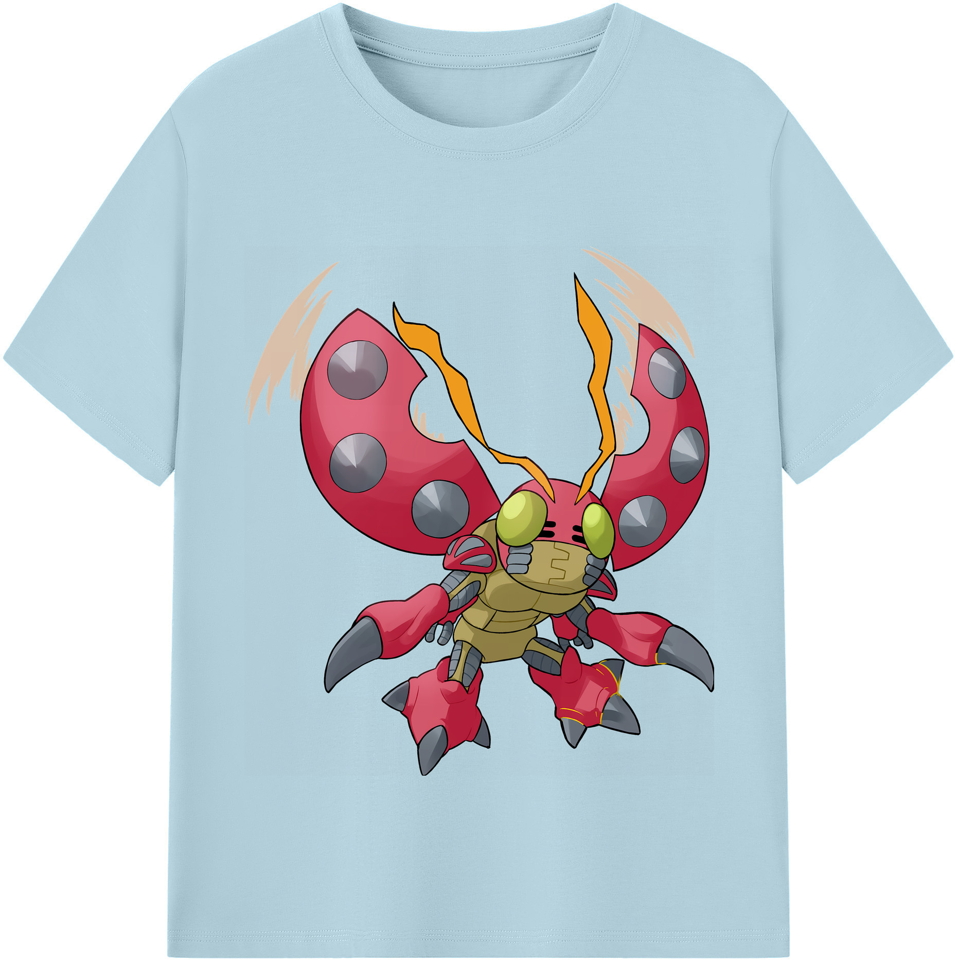 （画像用） Digimon デジタルモンスター/デジモン 綿100％半袖Tシャツ（フロントプリント）